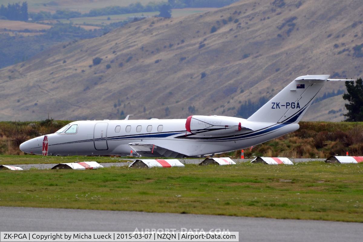ZK-PGA, 2012 Cessna 525C CitationJet CJ4 C/N 525C-0112, At Queenstown