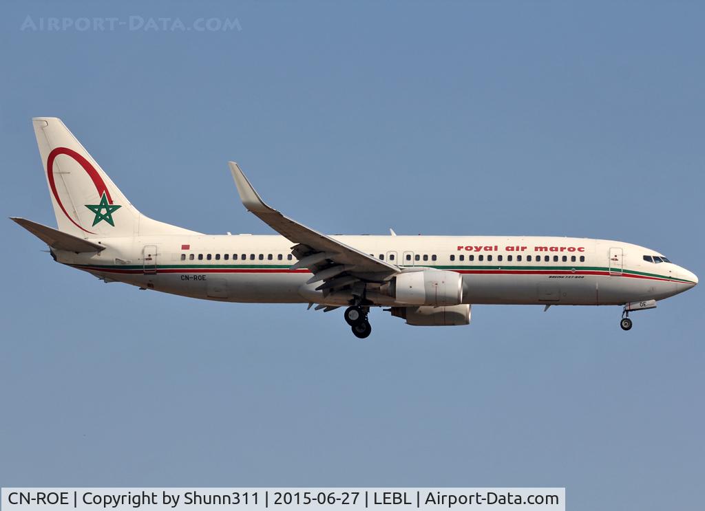 CN-ROE, 2006 Boeing 737-8B6 C/N 33063, Landing rwy 25R