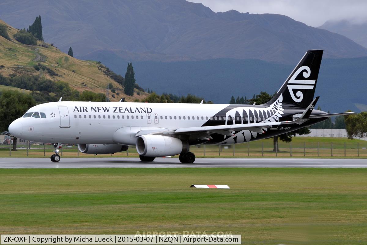 ZK-OXF, 2014 Airbus A320-232 C/N 6182, At Queenstown