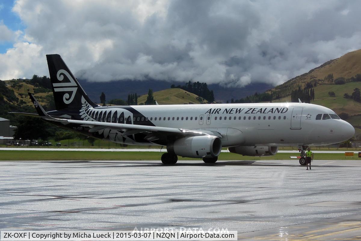 ZK-OXF, 2014 Airbus A320-232 C/N 6182, At Queenstown