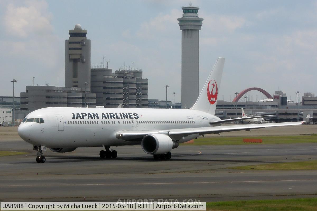 JA8988, Boeing 767-346 C/N 29863, At Haneda
