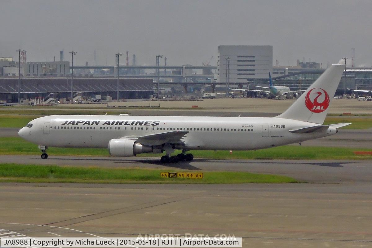 JA8988, Boeing 767-346 C/N 29863, At Haneda