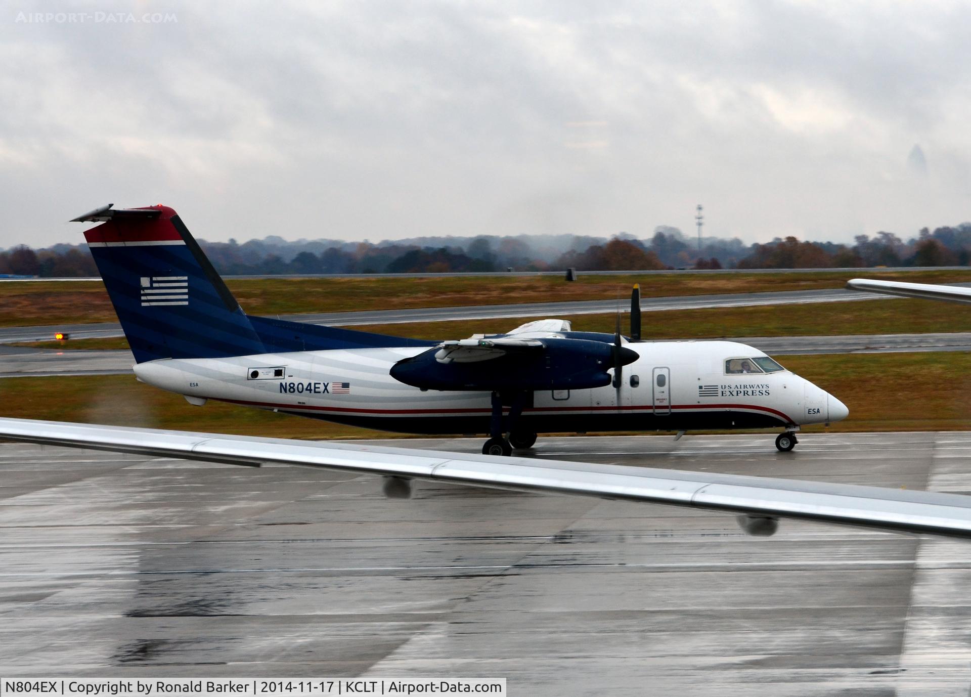 N804EX, 1990 De Havilland Canada DHC-8-102 Dash 8 C/N 227, Taxi CLT