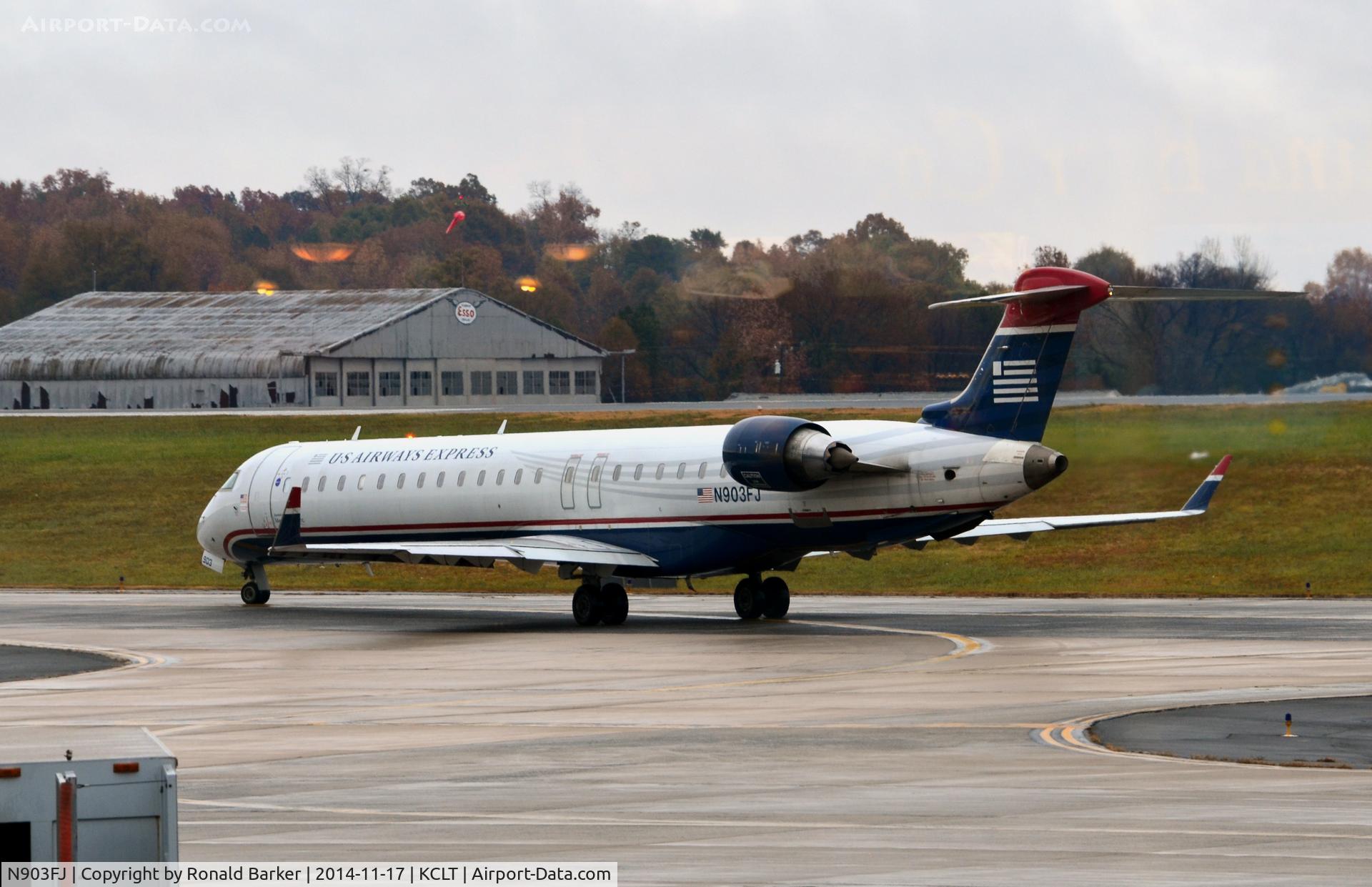 N903FJ, 2003 Bombardier CRJ-900ER (CL-600-2D24) C/N 15003, Taxi CLT