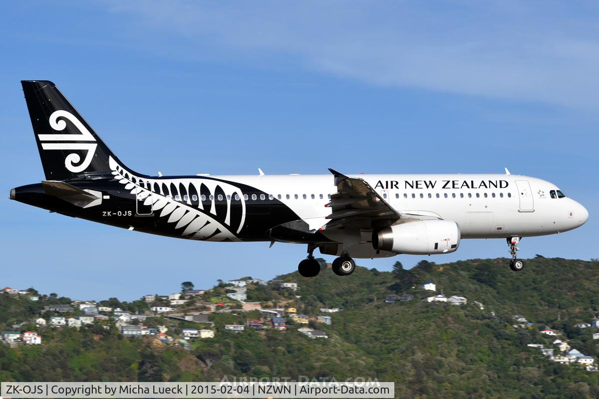 ZK-OJS, 2011 Airbus A320-232 C/N 4926, At Wellington