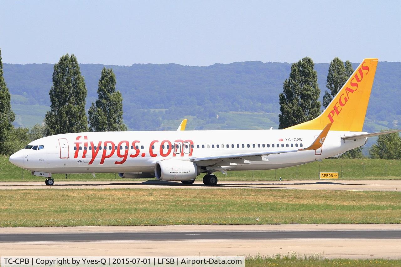 TC-CPB, 2012 Boeing 737-82R C/N 38177, Boeing 737-82R, Taxiing to holding point rwy 15, Bâle-Mulhouse-Fribourg airport (LFSB-BSL)