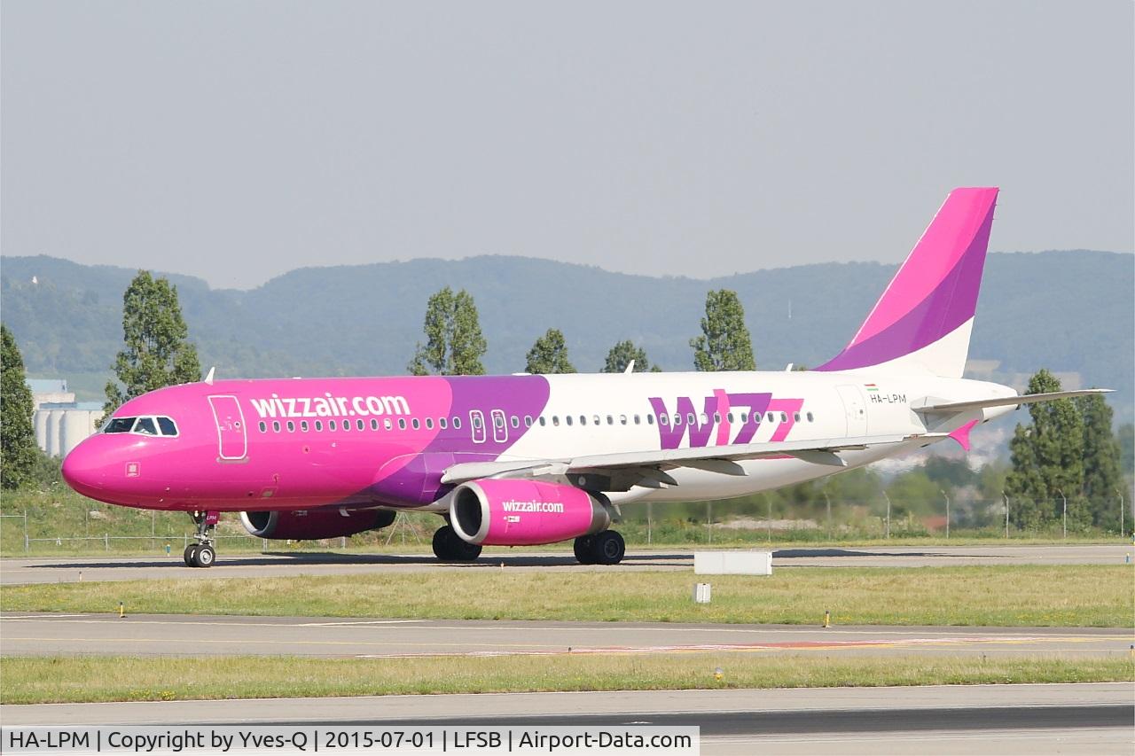 HA-LPM, 2007 Airbus A320-232 C/N 3177, Airbus A320-232, Taxiing to holding point rwy 15, Bâle-Mulhouse-Fribourg airport (LFSB-BSL)