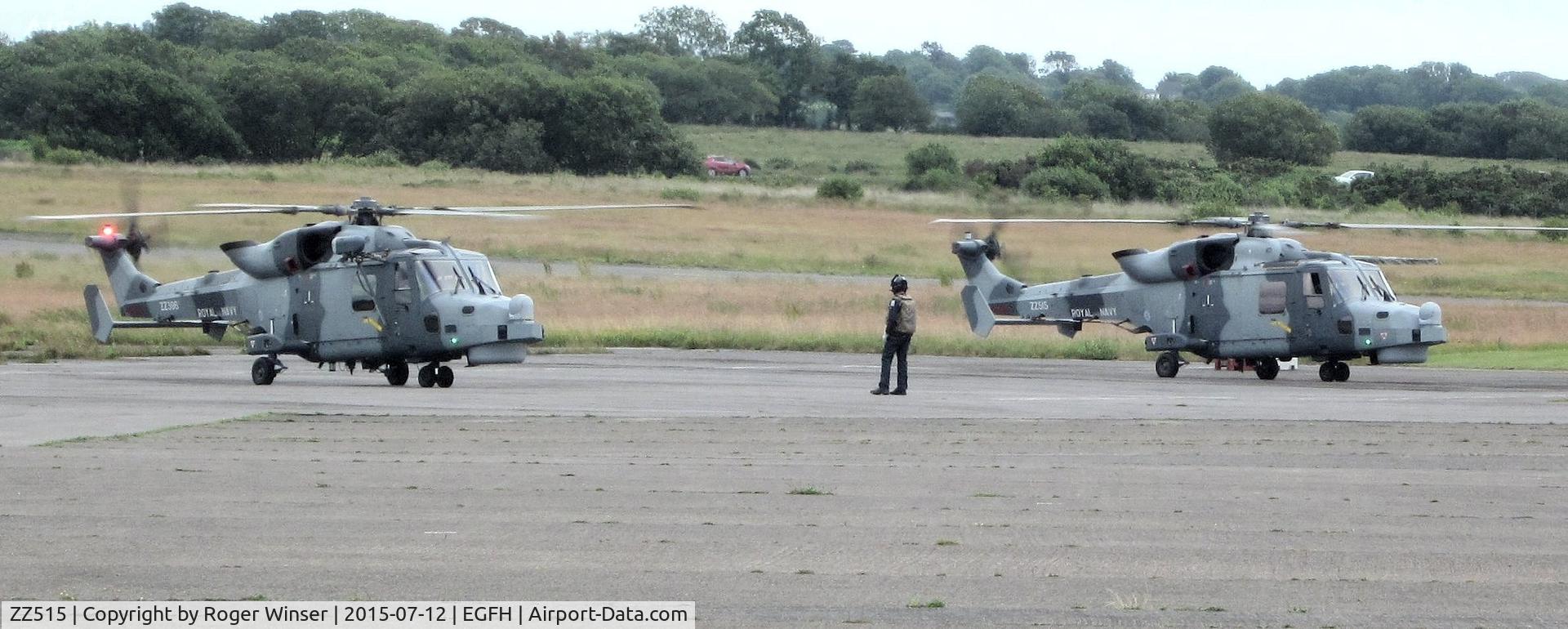 ZZ515, 2014 AgustaWestland AW-159 Wildcat HMA.2 C/N 520, Wildcats ZZ396 and ZZ515 of the Royal Navy Helicopter Display Team 