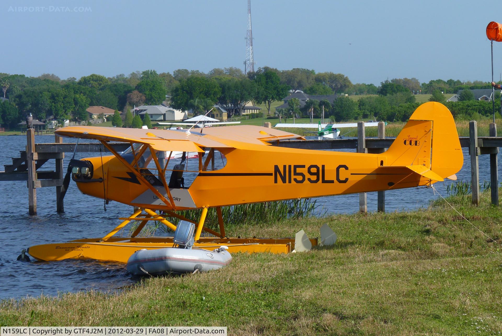 N159LC, American Legend AL3 C/N AL-1159, N159LC at Lake Agnes Splash-in 29.3.12