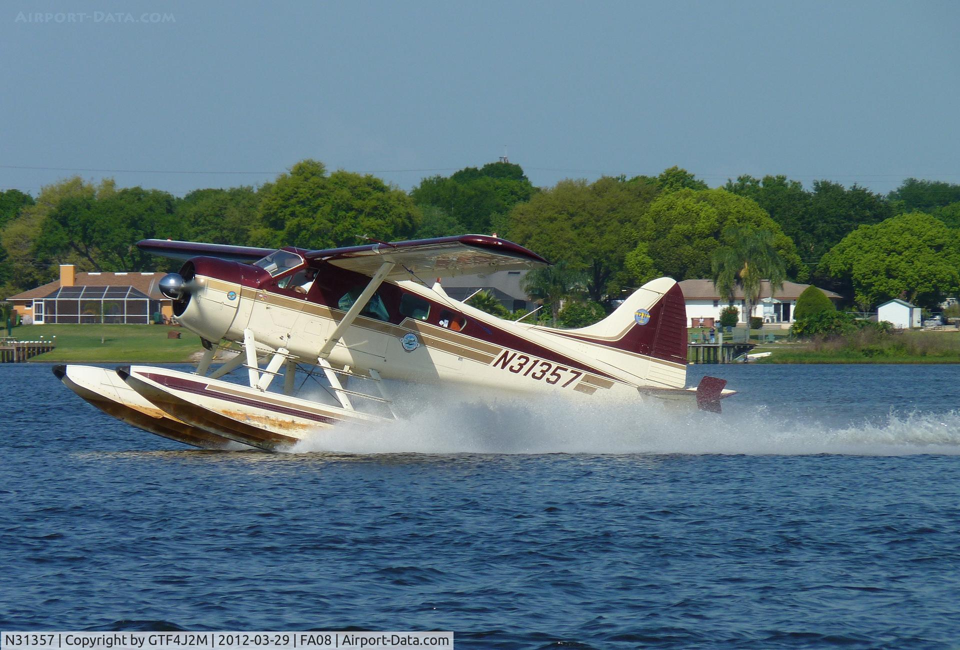 N31357, 1957 De Havilland Canada DHC-2 Beaver Mk.1 C/N 1126, N31357 at Lake Agnes Splash-in 29.3.12