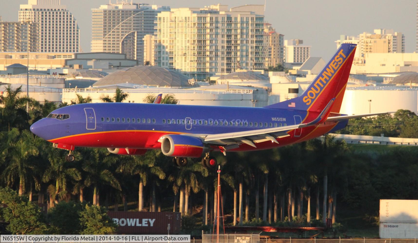 N651SW, 1997 Boeing 737-3H4 C/N 27721, Southwest