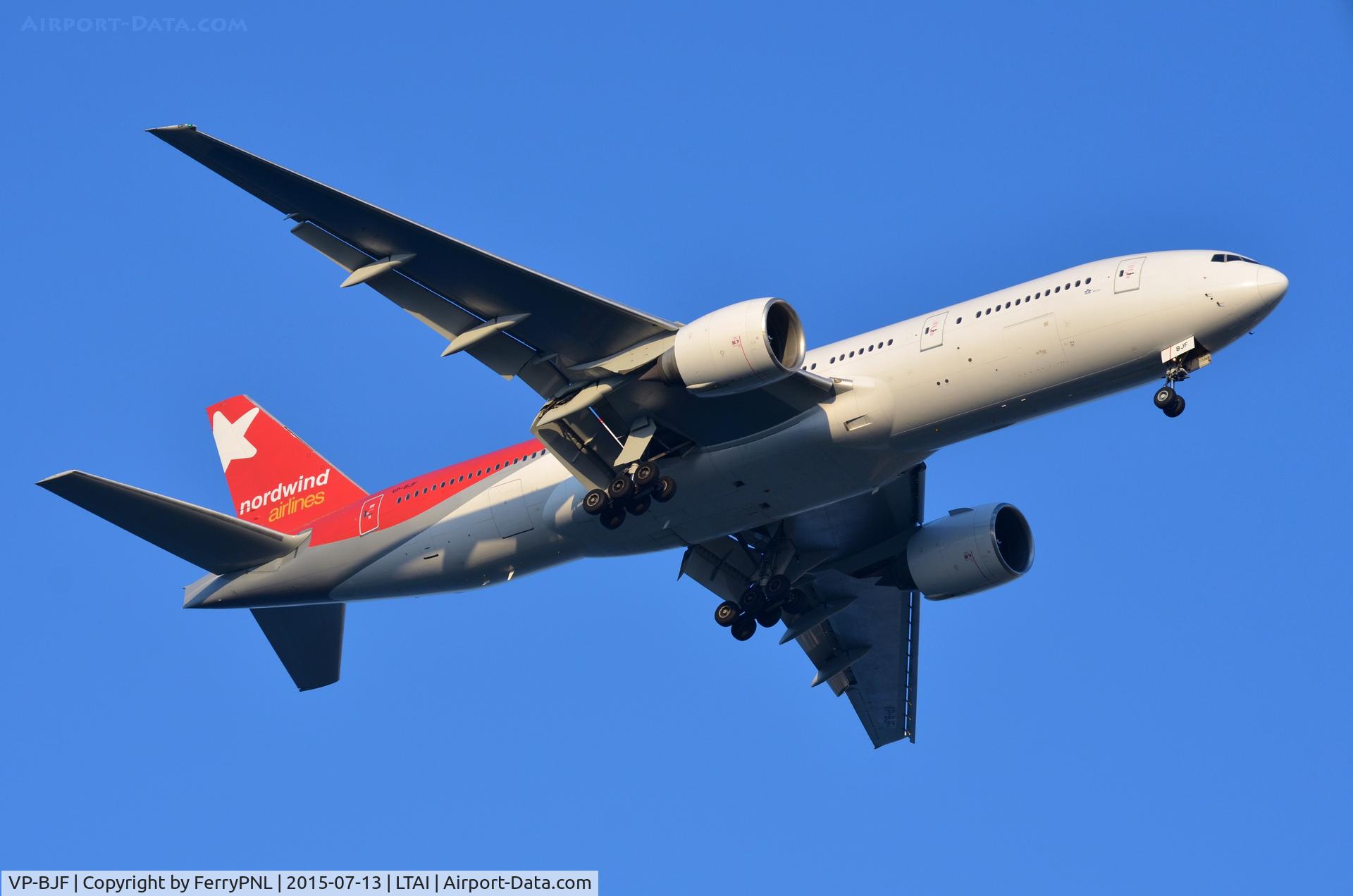 VP-BJF, 2004 Boeing 777-21B (ER) C/N 32703, Ex China Southern (B-2070) B772 operated by Nordwind from Moscow.
