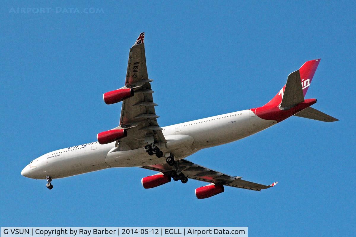 G-VSUN, 1996 Airbus A340-313 C/N 114, Airbus A340-313 [114] (Virgin Atlantic) Home~G 12/05/2014