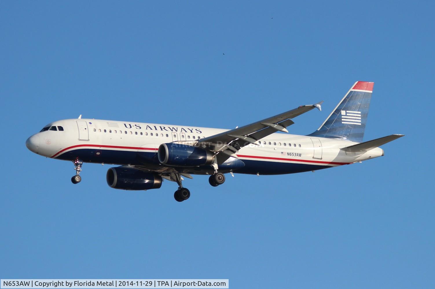 N653AW, 1999 Airbus A320-232 C/N 1003, US Airways A320
