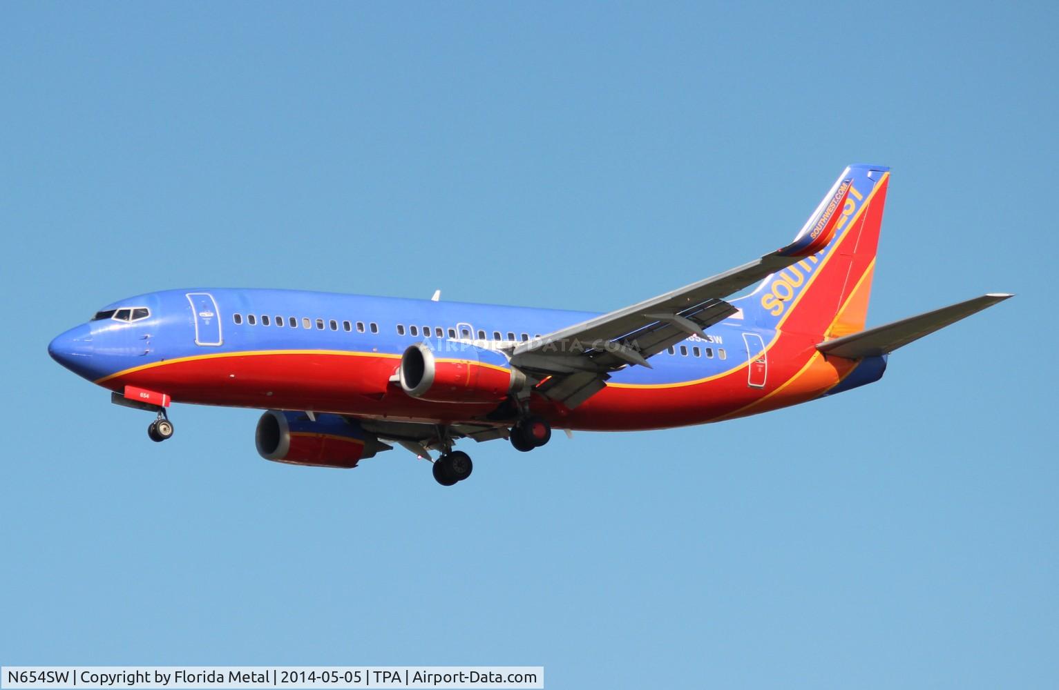 N654SW, 1997 Boeing 737-3H4 C/N 28399, Southwest