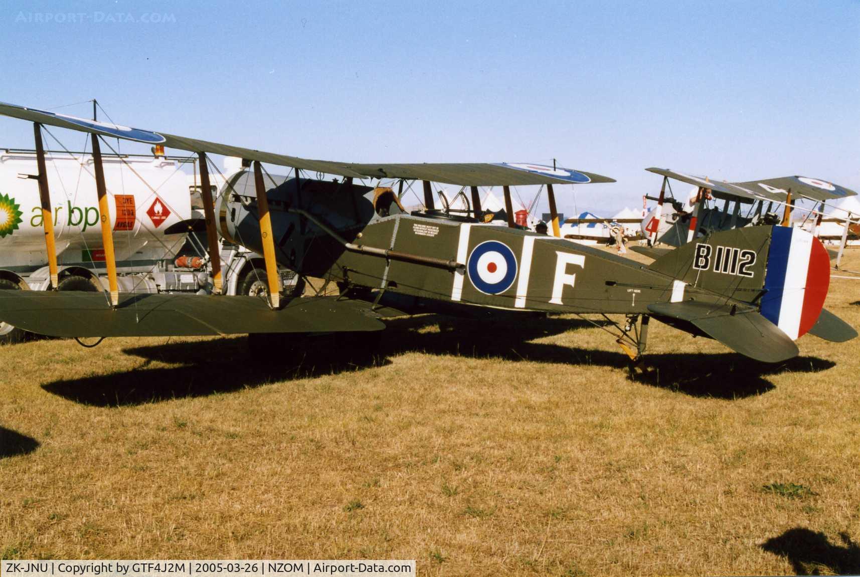 ZK-JNU, 1992 Bristol F.2B Replica C/N E.R.S. 2, ZK-JNU 
