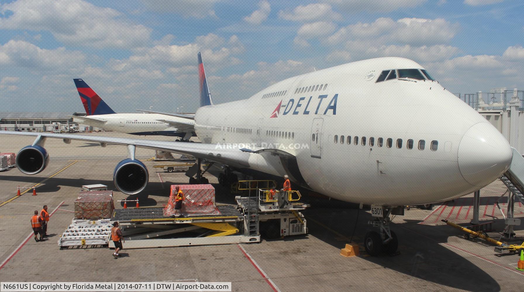 N661US, 1989 Boeing 747-451 C/N 23719, Delta 747-400