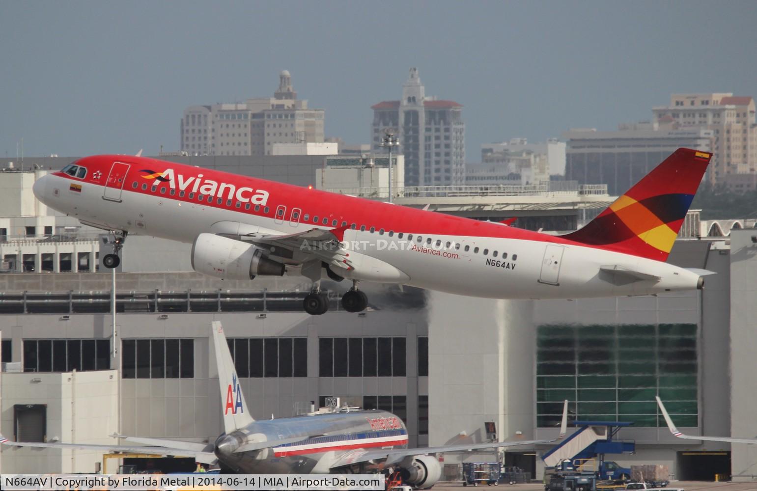 N664AV, 2008 Airbus A320-214 C/N 3664, Avianca