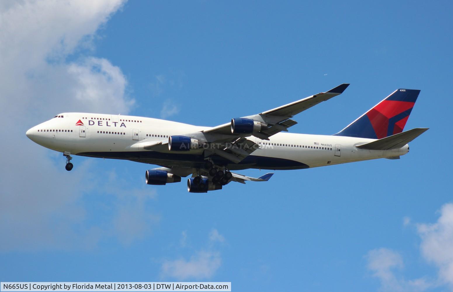 N665US, 1989 Boeing 747-451 C/N 23820, Delta 747-400