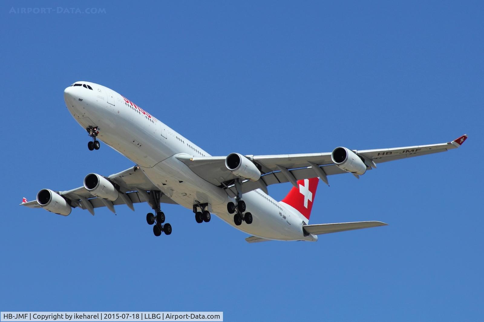 HB-JMF, 2003 Airbus A340-313X C/N 561, Fly in from Zurich, landing runway 30.
