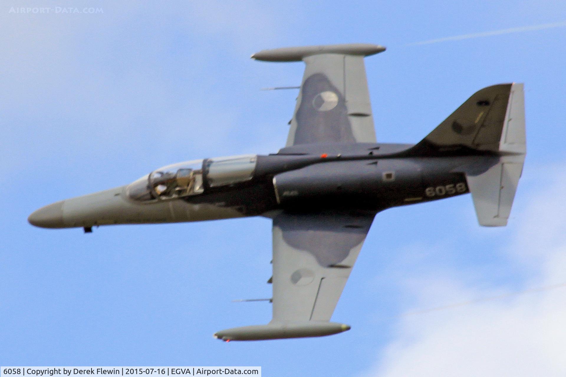 6058, Aero L-159A ALCA C/N 156058, L-159A Alca, coded LKCV, 212.tl Squadron, Czech Air Force, Caslav based, seen overflying the domestic site at RAF Fairford.