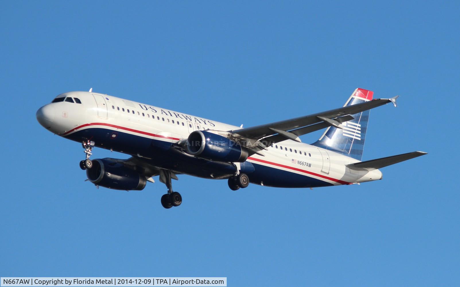 N667AW, 2002 Airbus A320-232 C/N 1710, USAirways