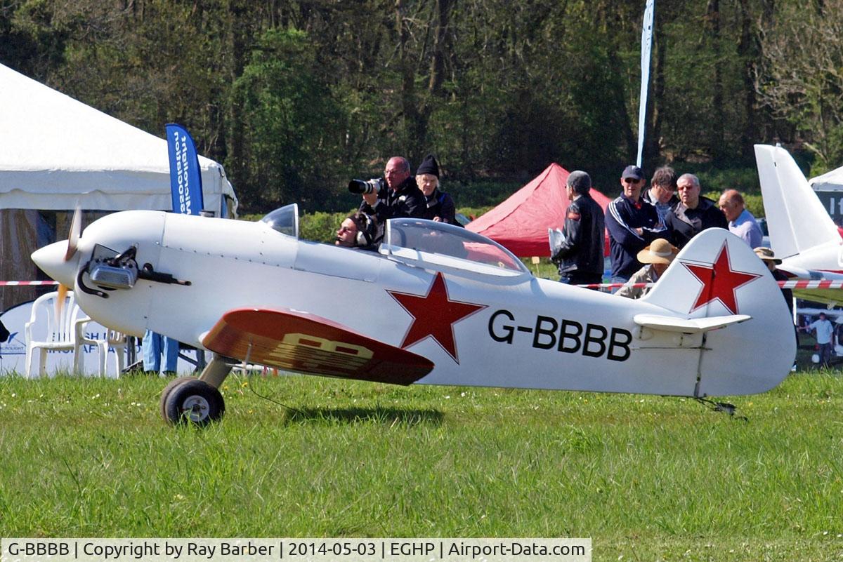G-BBBB, 1973 Taylor JT-1 Monoplane C/N SAM/01/PFA 1422, Taylor JT.1 Monoplane [PFA 1422] Popham~G 03/05/2014