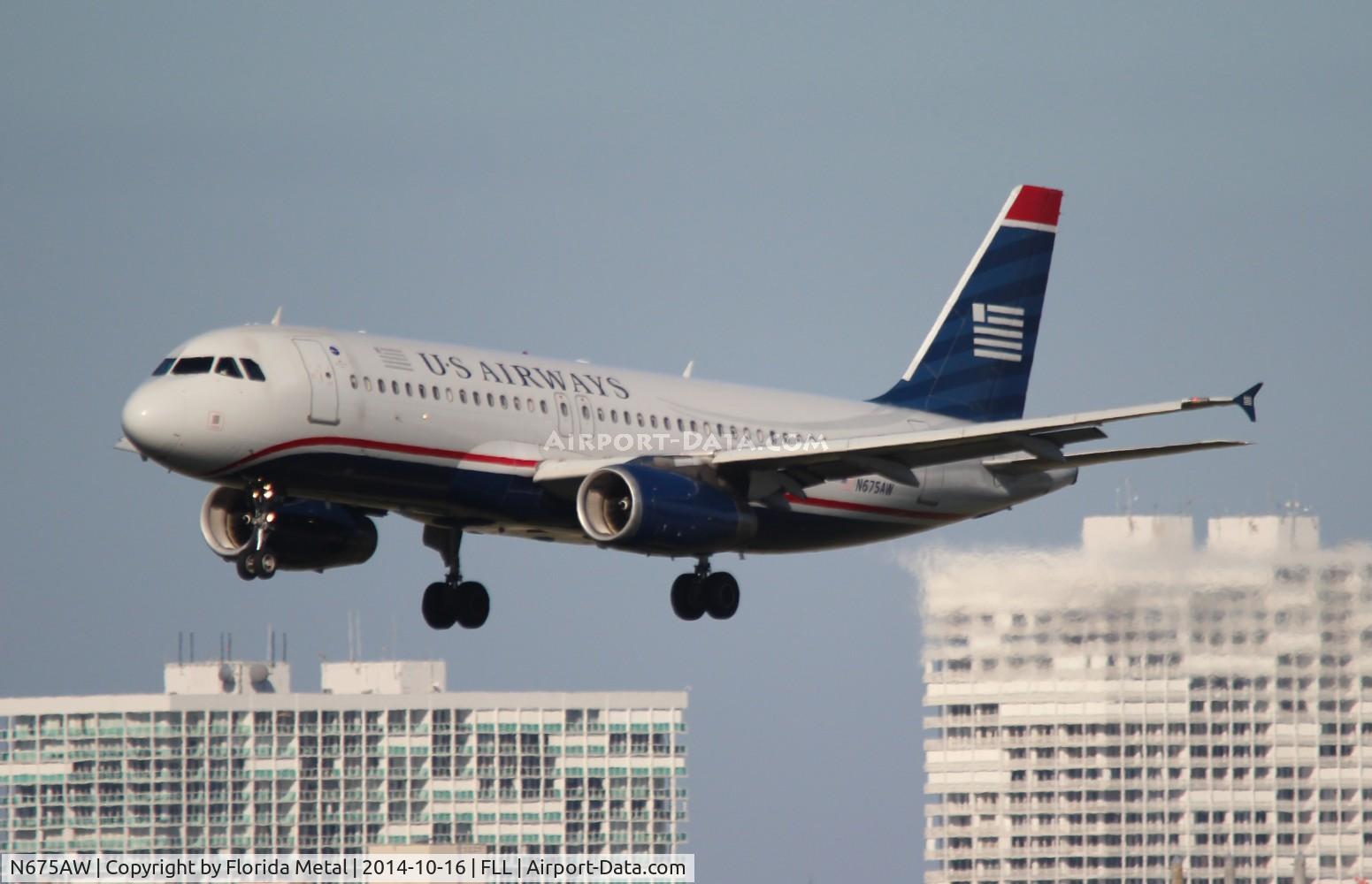 N675AW, 2005 Airbus A320-232 C/N 2405, USAirways