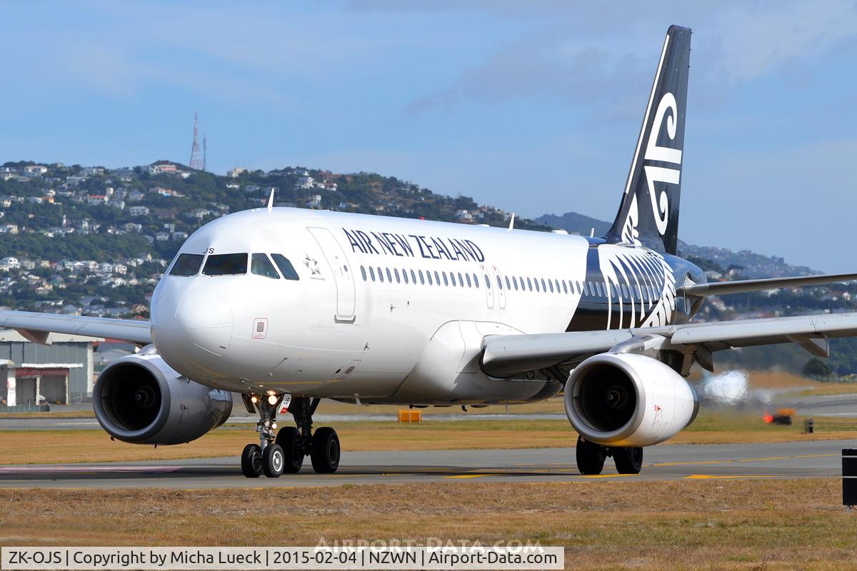 ZK-OJS, 2011 Airbus A320-232 C/N 4926, At Wellington