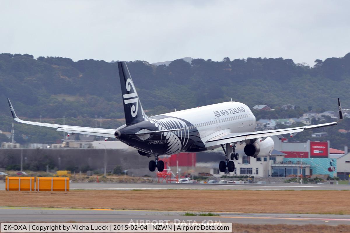 ZK-OXA, 2013 Airbus A320-232 C/N 5269, At Wellington