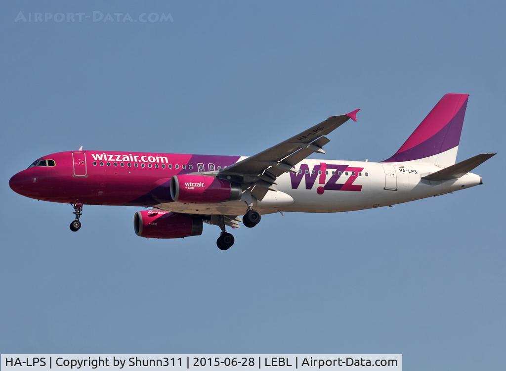 HA-LPS, 2009 Airbus A320-232 C/N 3771, Landing rwy 25R