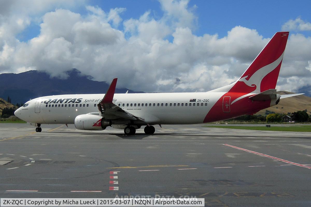ZK-ZQC, 2009 Boeing 737-838 C/N 34202, At Queenstown
