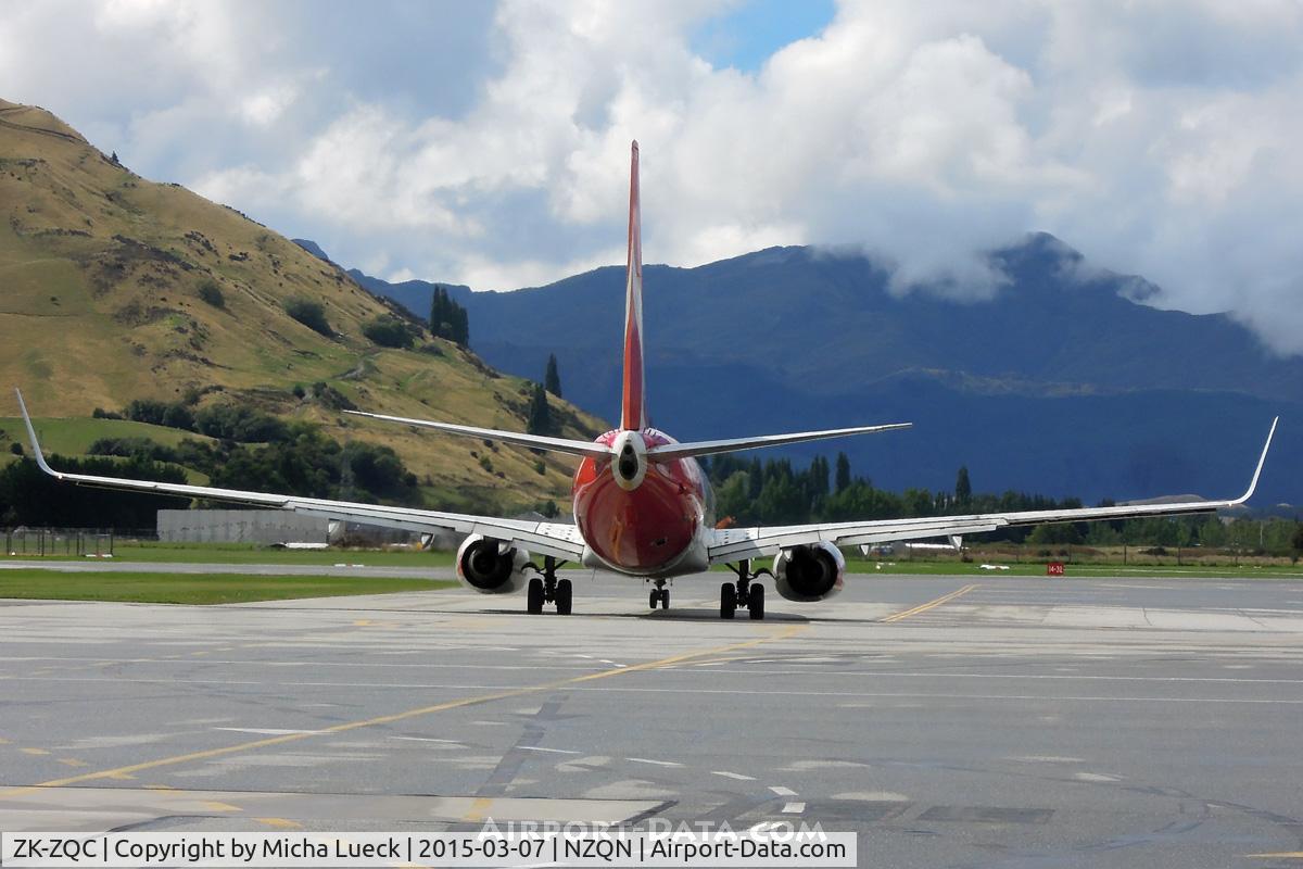 ZK-ZQC, 2009 Boeing 737-838 C/N 34202, At Queenstown