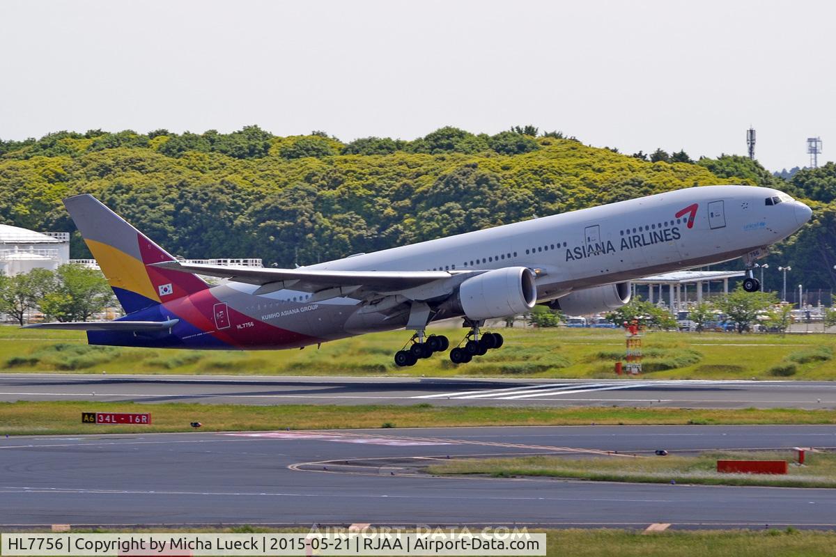 HL7756, Boeing 777-28E/ER C/N 30860/659, At Narita