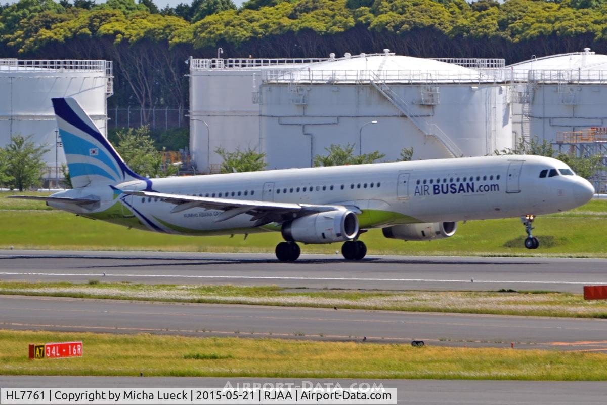 HL7761, 2000 Airbus A321-131 C/N 1227, At Narita
