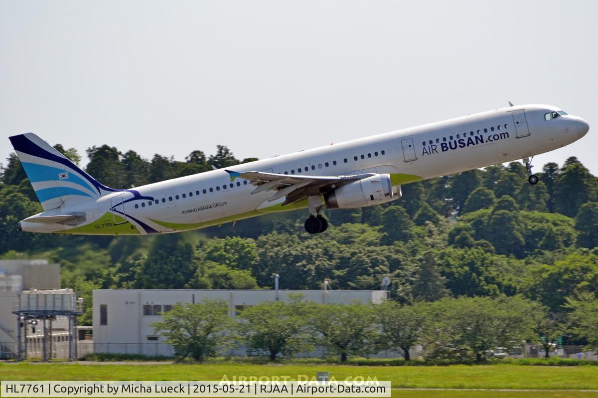 HL7761, 2000 Airbus A321-131 C/N 1227, At Narita