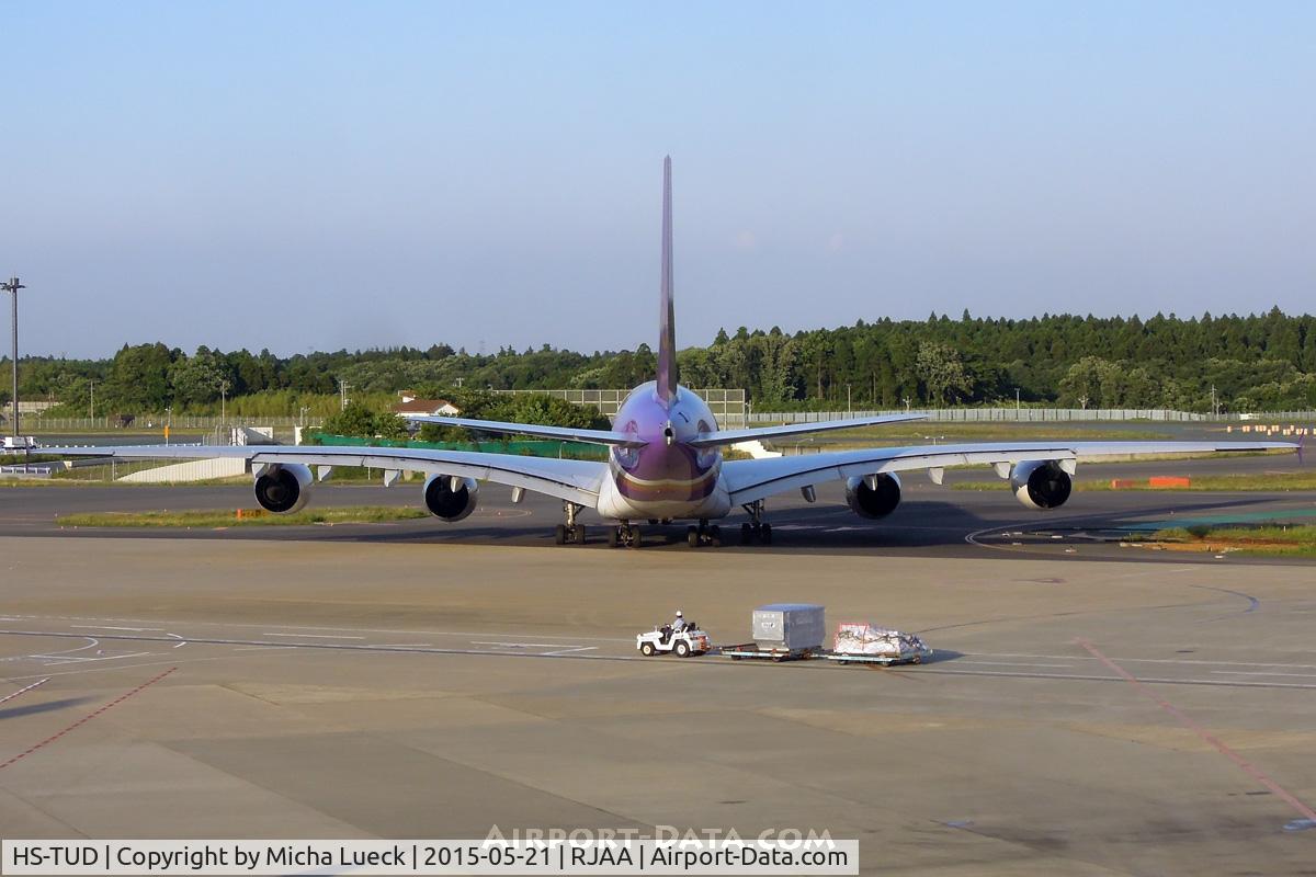 HS-TUD, 2012 Airbus A380-841 C/N 122, Massive wing span