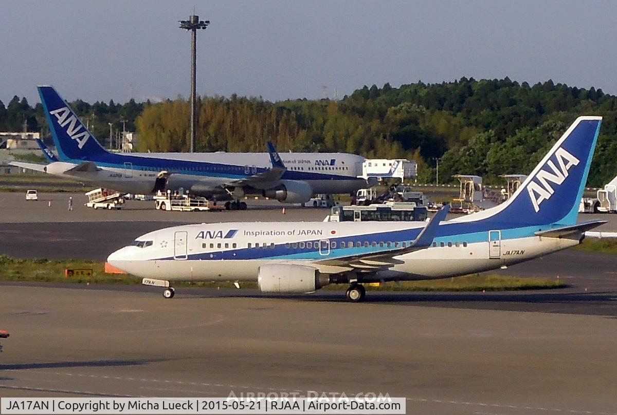 JA17AN, 2008 Boeing 737-781 C/N 33884, At Narita