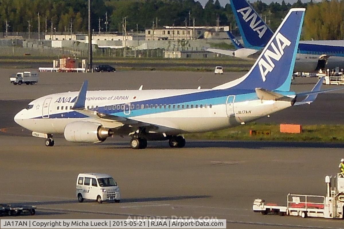 JA17AN, 2008 Boeing 737-781 C/N 33884, At Narita