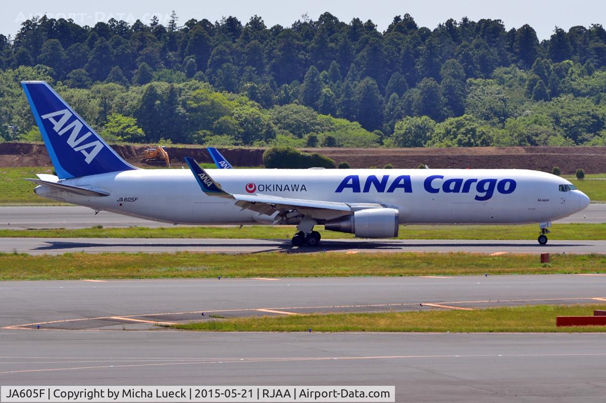 JA605F, 2001 Boeing 767-316F/ER C/N 30842, At Narita