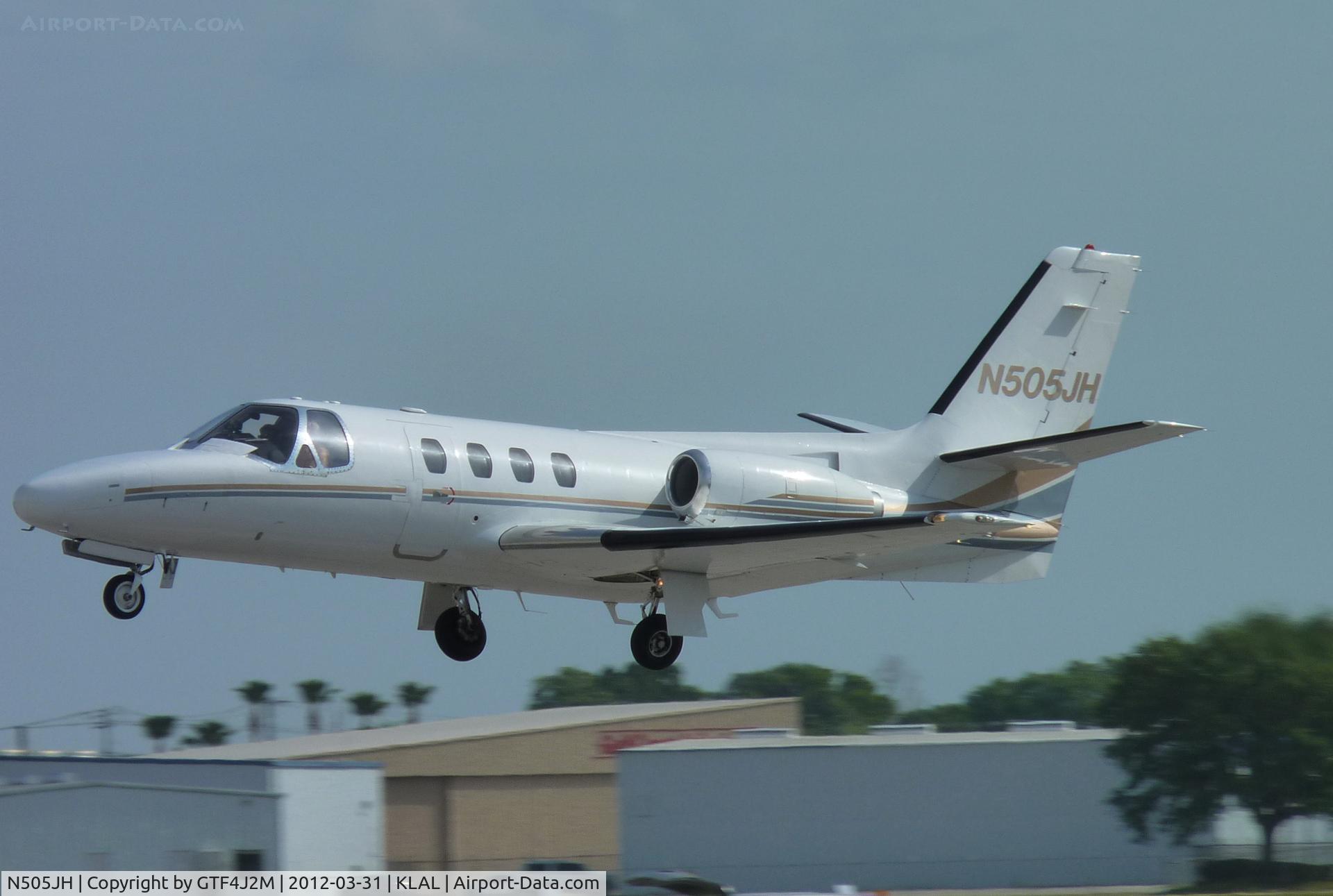 N505JH, 1979 Cessna 501 Citation I/SP C/N 501-0126, N505JH at Lakeland 31.3.12