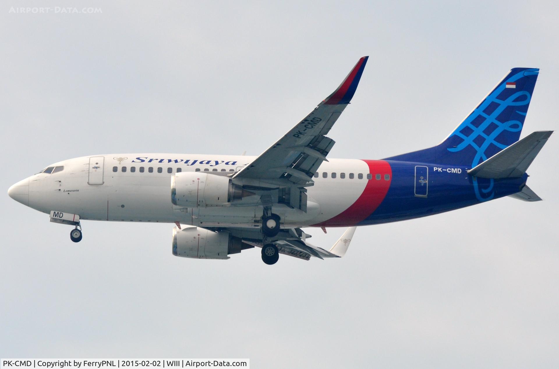 PK-CMD, 1995 Boeing 737-524 C/N 27535, Ex CO B735 opf Sriwijaya and moved on to NAM Air in May 2015