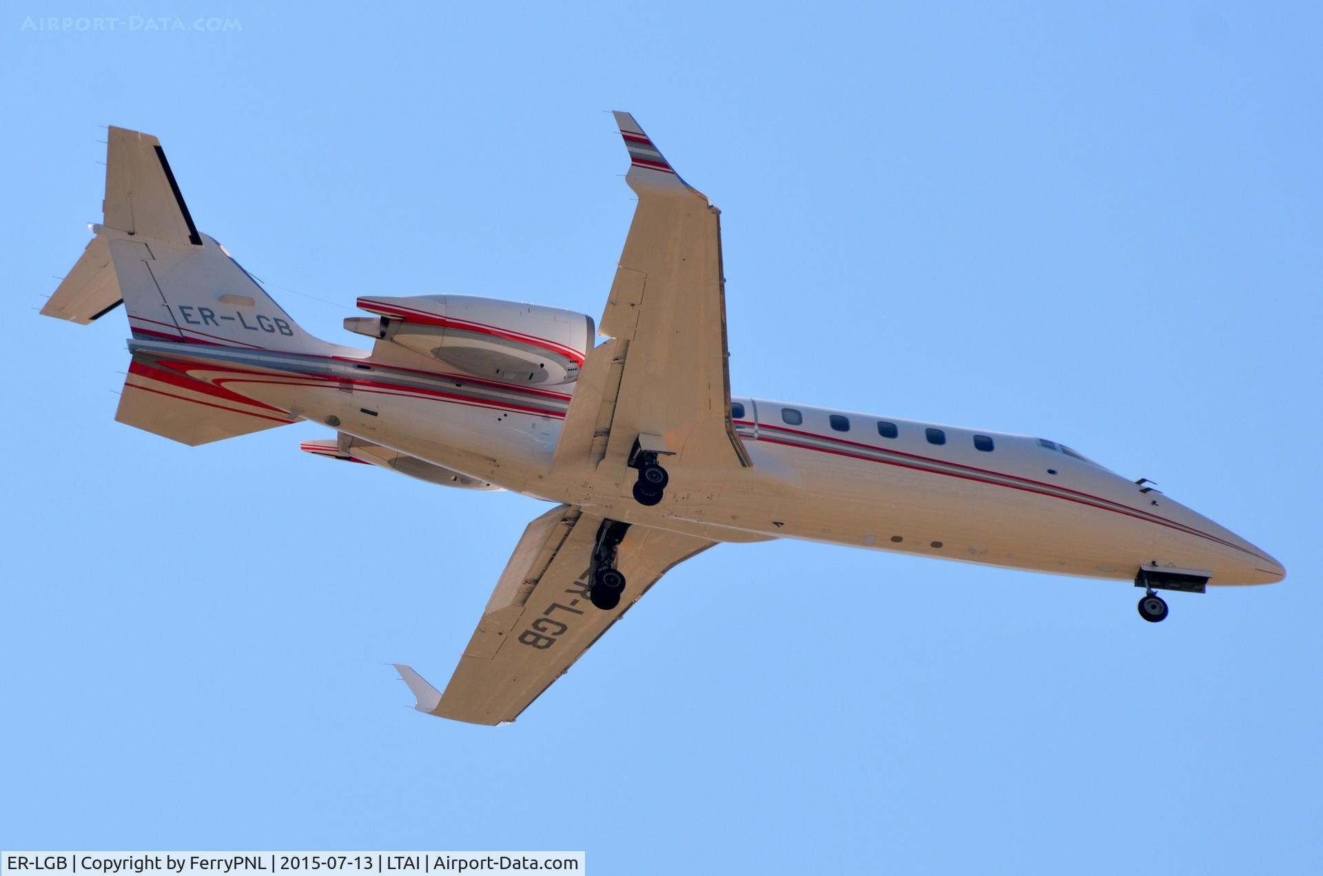ER-LGB, 2002 Learjet 60 C/N 60-255, Moldavian Lj60 arriving in AYT