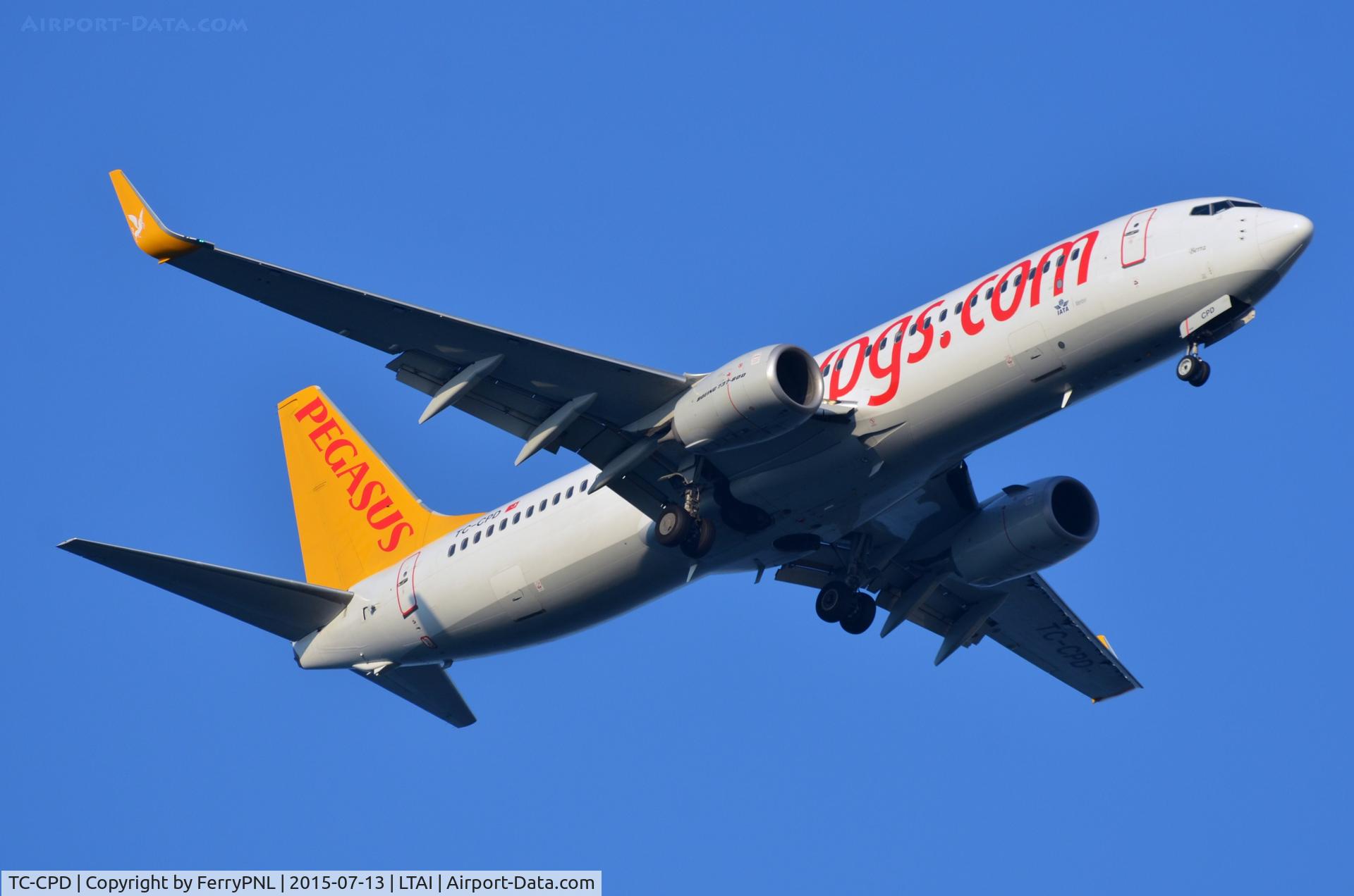 TC-CPD, 2012 Boeing 737-82R C/N 40726, Pegasus B738