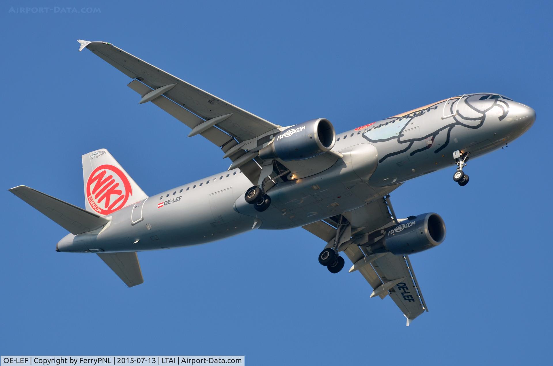 OE-LEF, 2010 Airbus A320-214 C/N 4368, Niki A320 landing.