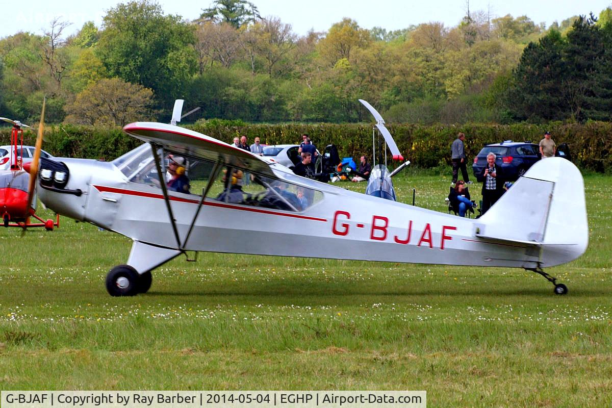 G-BJAF, 1942 Piper L-4A Grasshopper C/N 8437, Piper J-3C-65 Cub [8437] Popham~G 04/05/2014