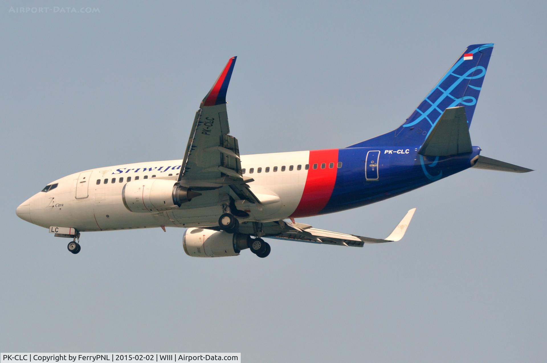 PK-CLC, 1994 Boeing 737-524 C/N 27323, Sriwijaya B735 arriving. Ex CO/UA N27610