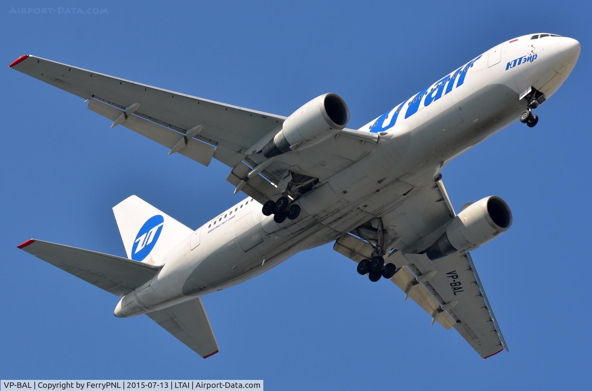 VP-BAL, 2001 Boeing 767-224/ER C/N 30439, UTair B762 arriving in AYT