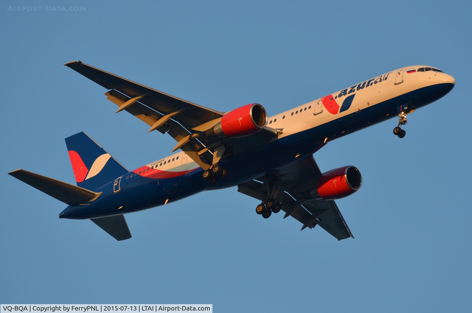 VQ-BQA, 2001 Boeing 757-2Q8 C/N 30044, Early morning arrival.