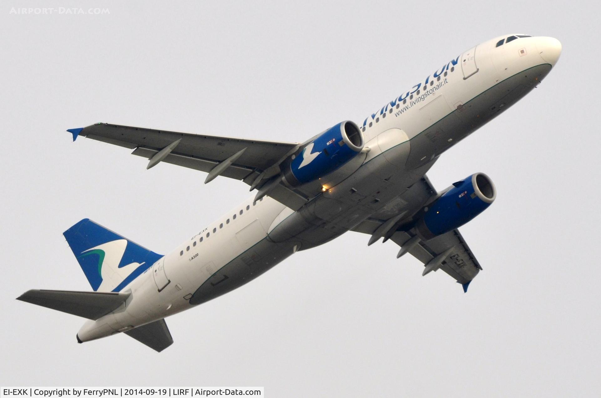 EI-EXK, 2005 Airbus A320-232 C/N 2502, Livingston A320 lifting off